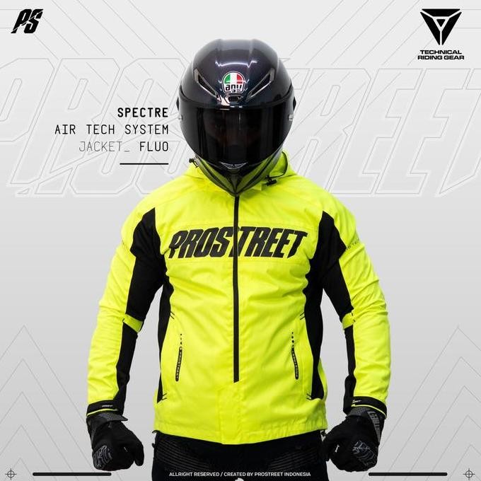 NEW Jaket Motor Prostreet Spectre Air Tech System Fluo
