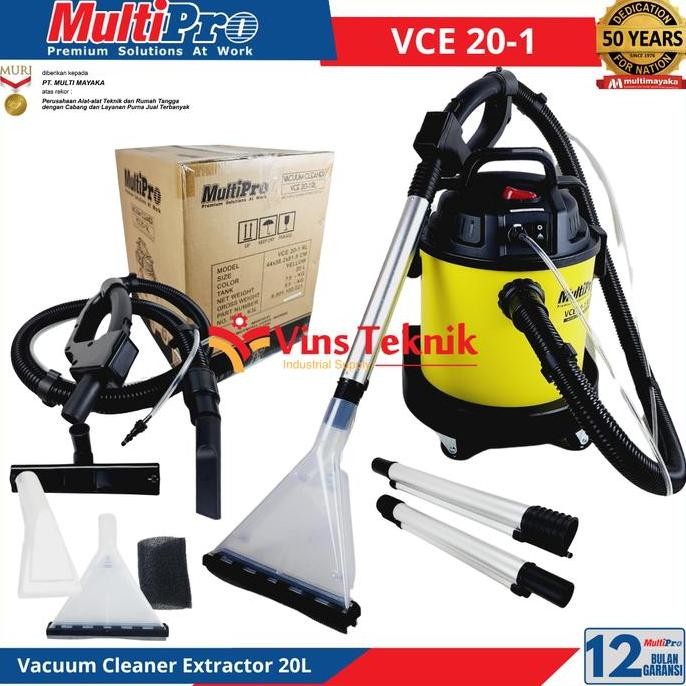 

Terlaris Multipro Vce 20-1 Wet & Dry Vacuum Cleaner Extractor Vacum Karpet Vce20-1
