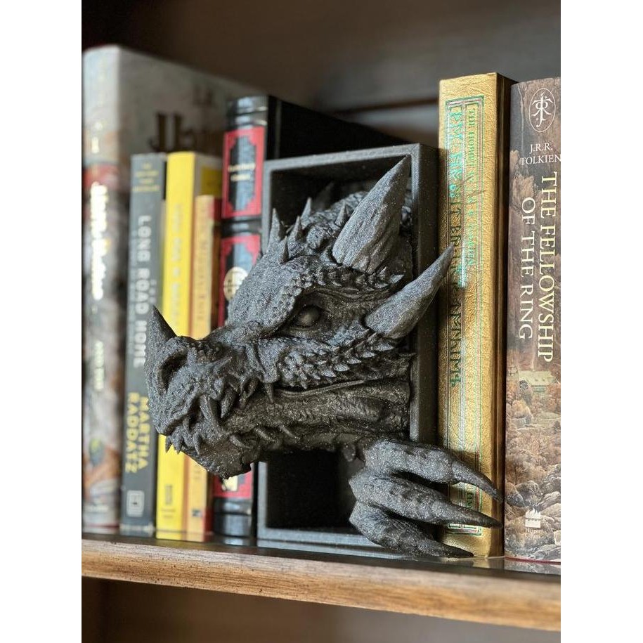 

BEBAS ONGKIR - Book Nook 3D Pembatas Buku Bookend Bookshelf End Shelf DIY Insert Dragon
