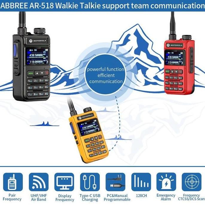 Promo Ht Motorola Walkie-Talkies V86T 10W High-Power U/V 999 Channel 8800Mah