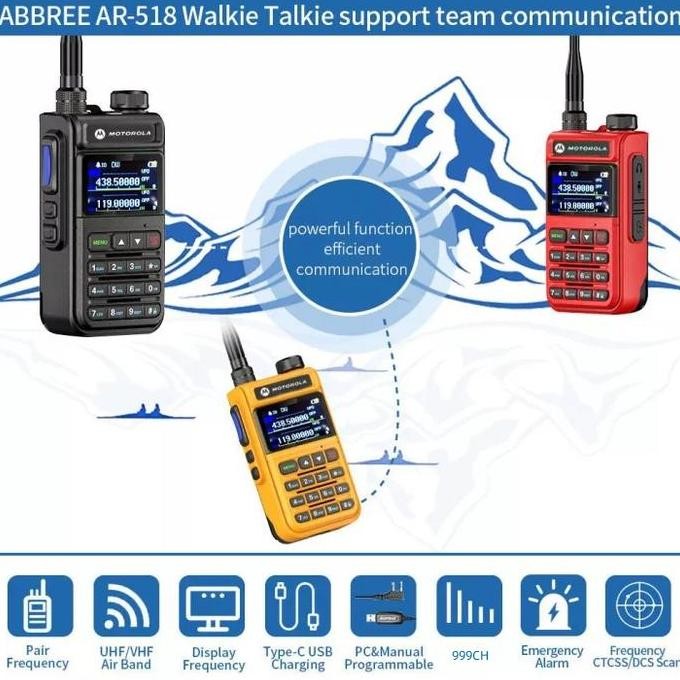 Murah Ht Motorola V86T 999 Channels U/V Dua Arah Radio 12 Watt Walkie Talkie