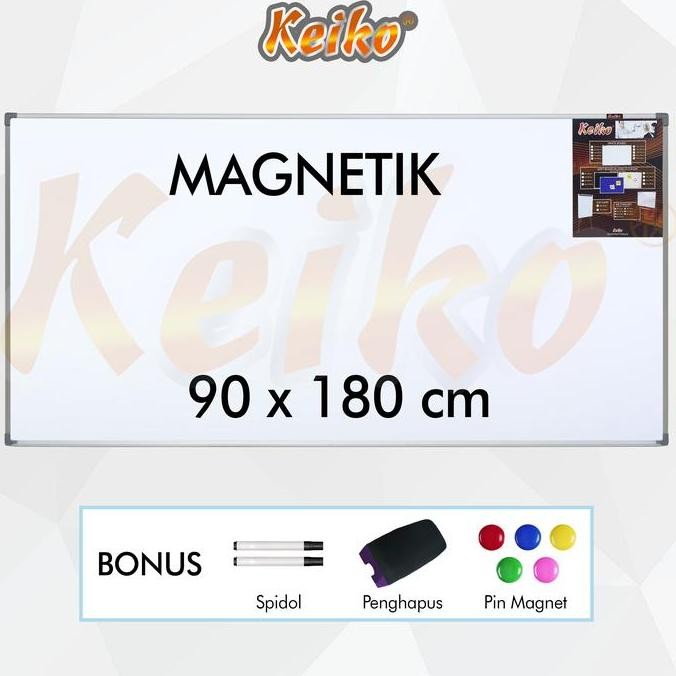

Papan Tulis Whiteboard Gantung Magnet Single Face Keiko 90 x 180 cm
