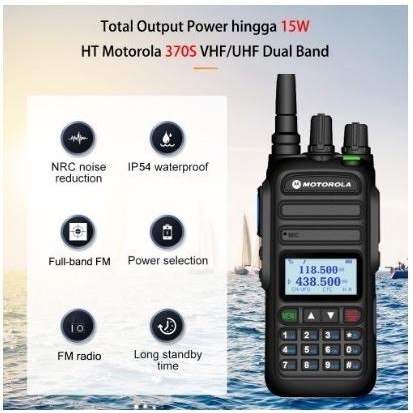 Murah New Ht Motorola Hx370S Walkie Talkie Hx370S Radio Anti-Air Jarak Jauh