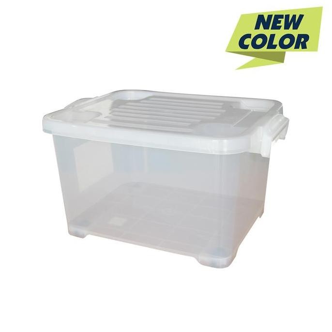 

Terlaris Kiramas Container Box Plastik 50 Liter Dengan Roda 1038 (By Gojek)
