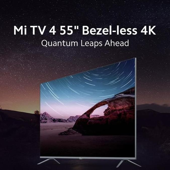TERMURAH - Xiaomi Mi TV 4 55 Inch Bezel-less 4K Smart TV with QLED Display
