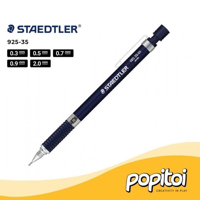 

TERMURAH - Staedtler 925-35 Drafting Mechanical Pencil 0.3 0.5 0.7 0.9 2.0 mm Pensil Mekanik Cetek