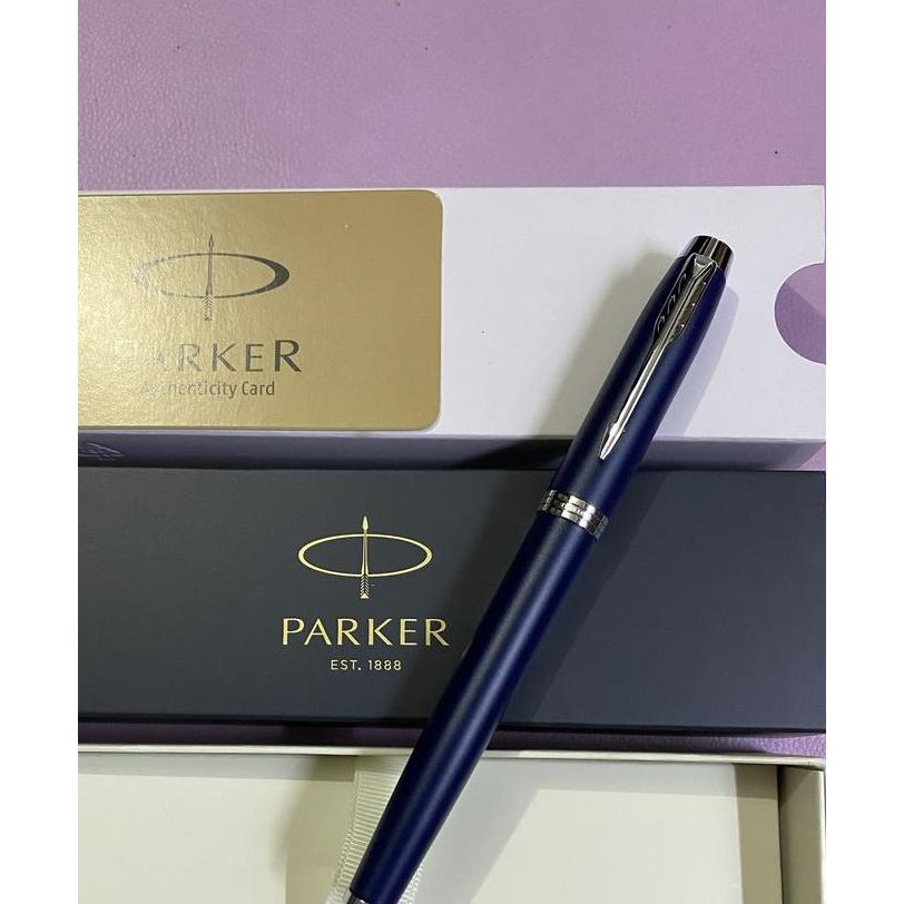 

BEBAS ONGKIR - Pulpen Parker Im New Original Roller Ball Blue / Navi Blue Chrome Trim