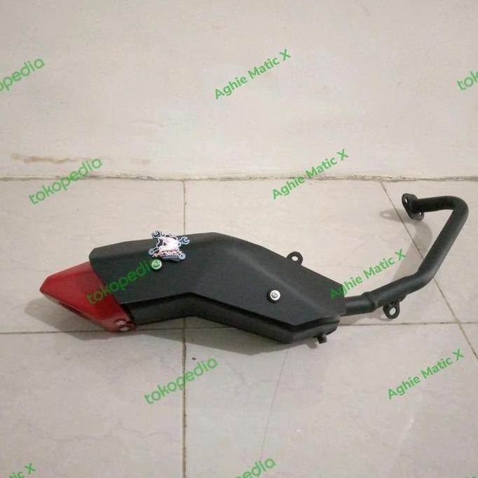 knalpot KLX PNP xride 115 Mio j Fino 115 dengan cover knalpot