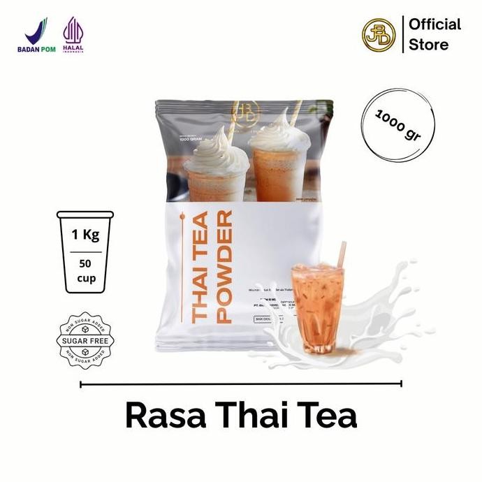 

Bubuk minuman Premium Varian Tea Rasa Thai Tea 1Kg || Jakarta Bubble Drink || Powder Air Ice Milkshake Susu