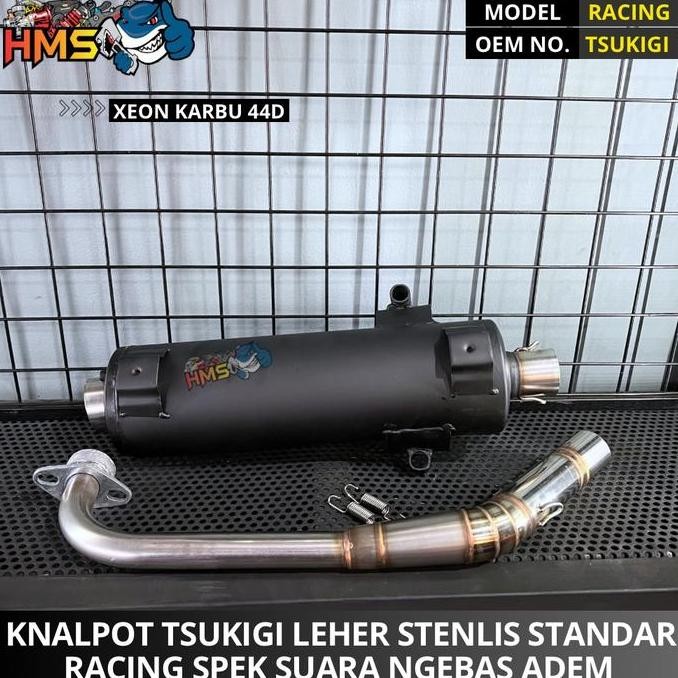Knalpot Tsuki Xeon - Xeon Karbu Leher Stenlis Model VND Thailand