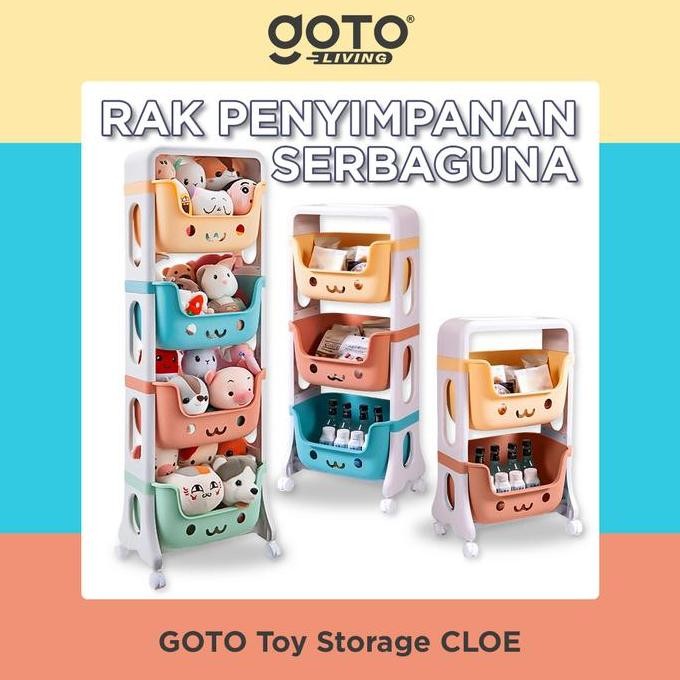 

Terlaris Goto [Cod] Cloe Toy Storage Rak Susun Tempat Penyimpanan Mainan Boneka Anak