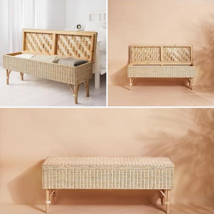 

Terlaris Kursi Peti Rotan Minimalis Storage Box Multifungsi