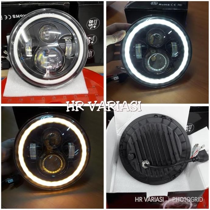 Lampu depan Daymaker Harley,jeep ,Kawasaki w175