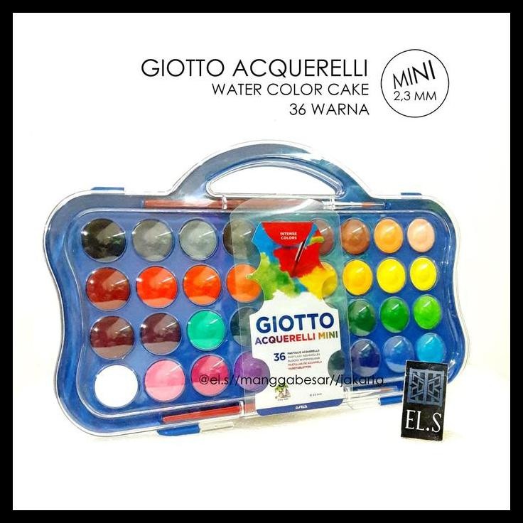 

PRODUK TERBARU GIOTTO ACQUERELLI MINI 36 WARNA ( WATER COLOR CAKE / CAT AIR )