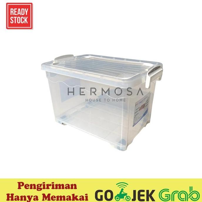 

Terlaris Gessler Box Container Magna 40L Plastik Dengan Roda Kuat Box Serbaguna