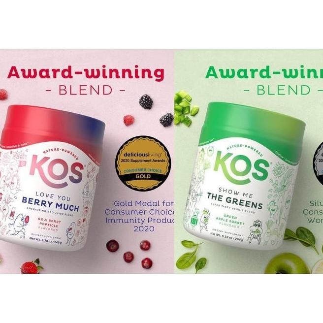 

Kos Reds Superfood Powder Organic Super Greens Veggie Blend Goji Berry