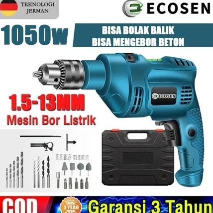 Carlosmomok12 Ecosen Bor Listrik Mesin Bor Elektrik Drill Listrik 13Mm Bor Tangan Listrik Bor Electr