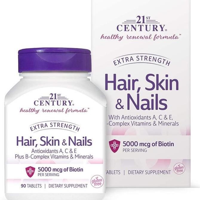 21St Century Hair, Skin And Nails Extra Strength 90 Tablets