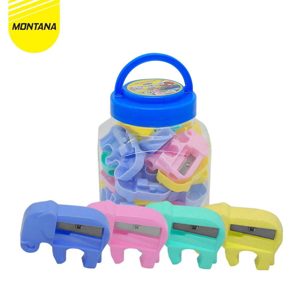 

MONTANA RAUTAN SERUTAN PENSIL 1 SET 24 PCS FREE TOPLES SHARPENER MOTIF ANIMAL TSJ-24
