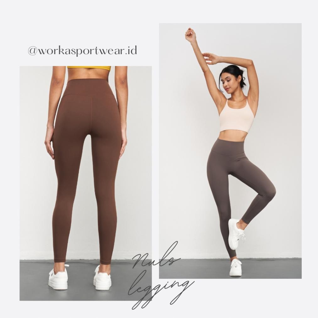Workasportwear.Id - Nuls Legging And Lycra Michel Bra - Set Premium Yoga Gym Sport Legging Original