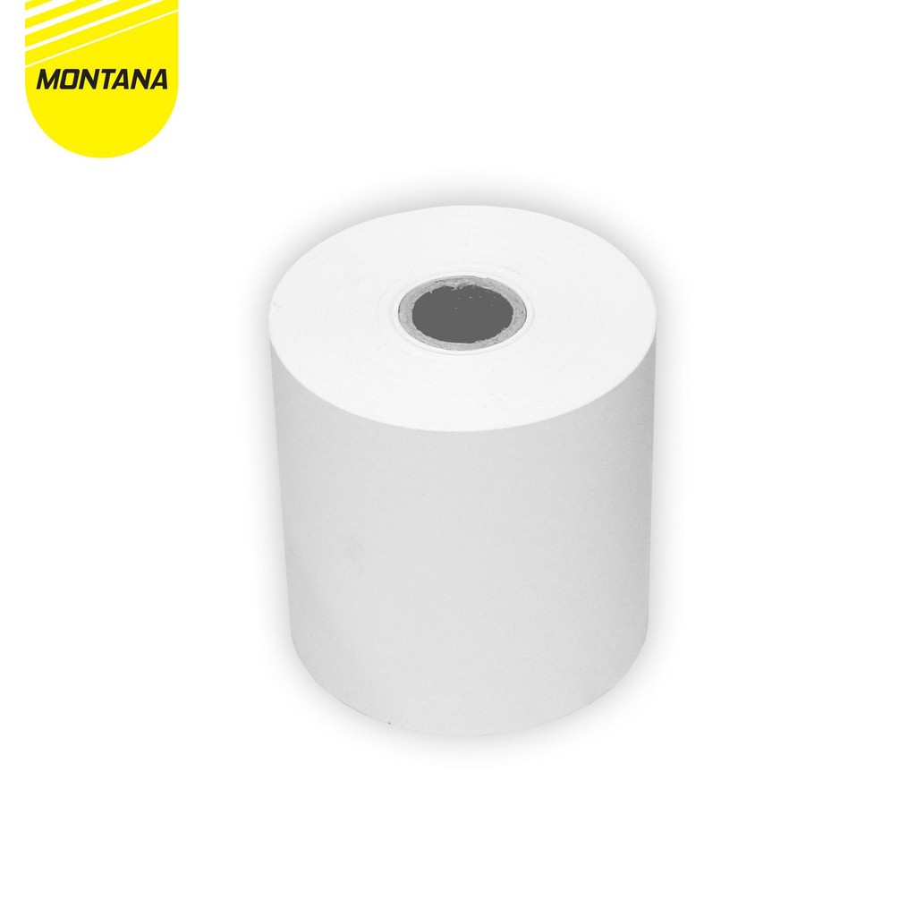 

MONTANA THERMAL PAPER 80 X 80 MM 60 METER ROLL KERTAS STRUK KASIR TP80X80