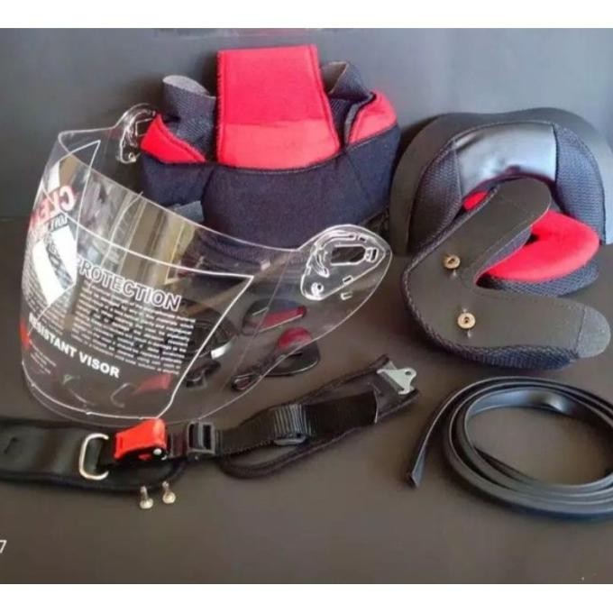 [Expert] Paket busa Helm NHK R6 Full set kancing besi / kaca + tali + karet