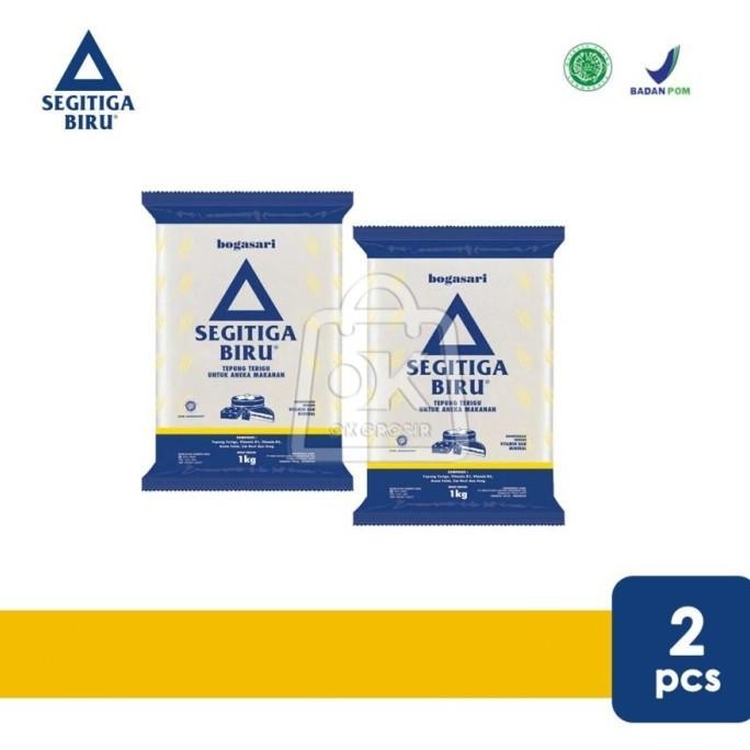 

(Expert) Tepung Segitiga Biru Kemasan Bogasari 2pcs x 1kg