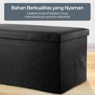 

Terlaris Taffhome Sofa Kotak Penyimpanan Barang Foldable Storage Box 48X30X30Cm