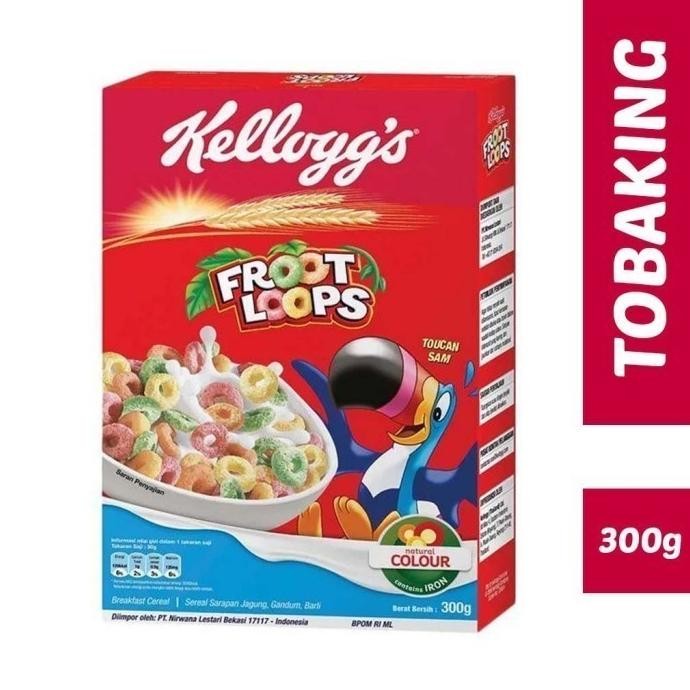 

(Expert) KELLOGGS FROOT LOOPS Cereal 300 gr Kellogg's Sereal Ring Buah