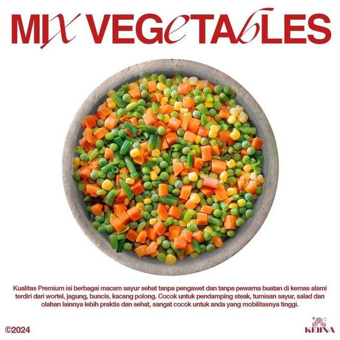

Mix Vegetables 4 Way 3 Way Sayur Bersih Segar Fresh Frozen Beku Premium