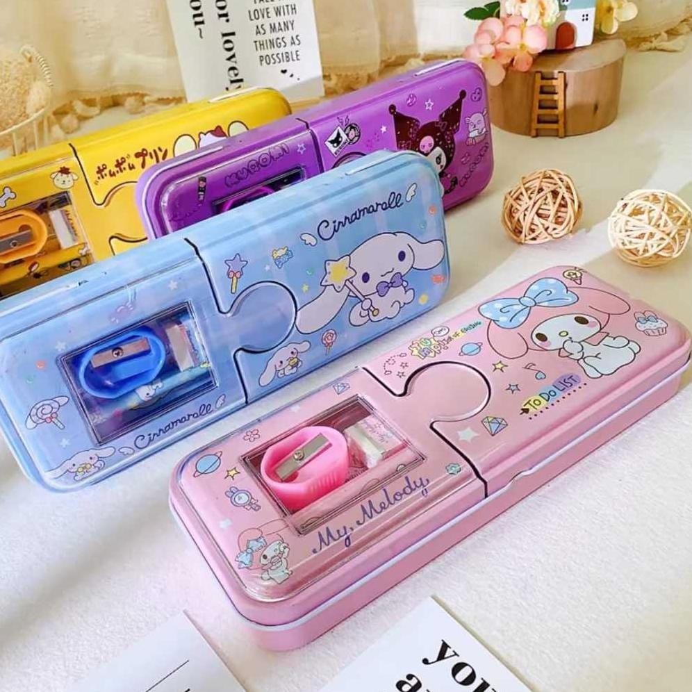 

Stationary Set / Set Alat Tulis Sanrio Tempat Pensil Bahan Kaleng