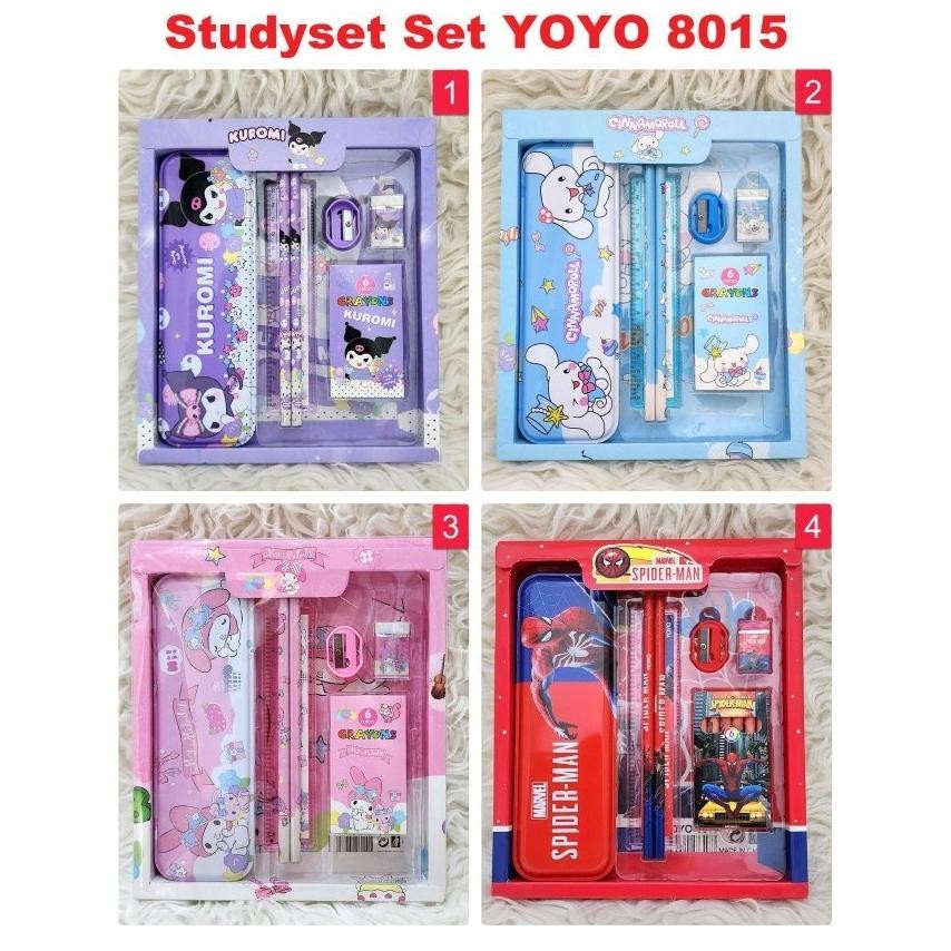

PAKET ALAT TULIS STUDY STATIONERY SET 8015 SANRIO CINNAMOROLL KUROMI MELODY