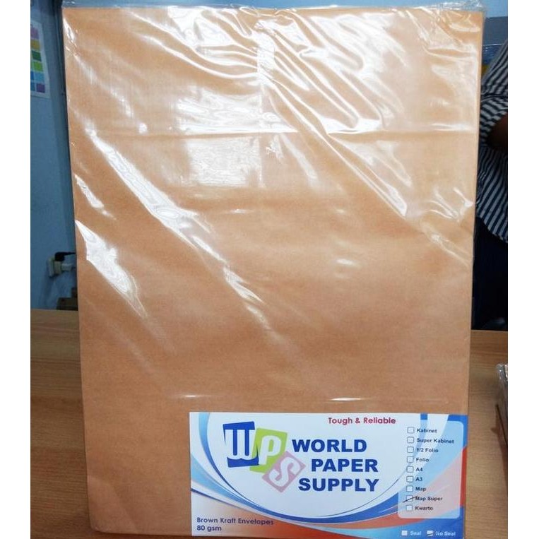 

Amplop Coklat Ukuran Super Map WPS ( 29 x 39,5 cm ) SS
