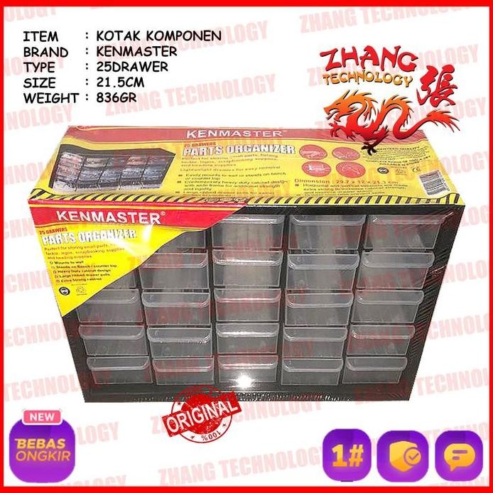 

Terlaris High Quality!!! Component Box 25 Drawer Laci Kotak Komponen Fiber