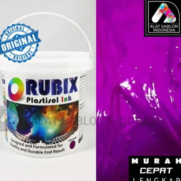 

TINTA SABLON PLASTISOL RUBIX UNGU STABILO FLO VIOLET 1KG