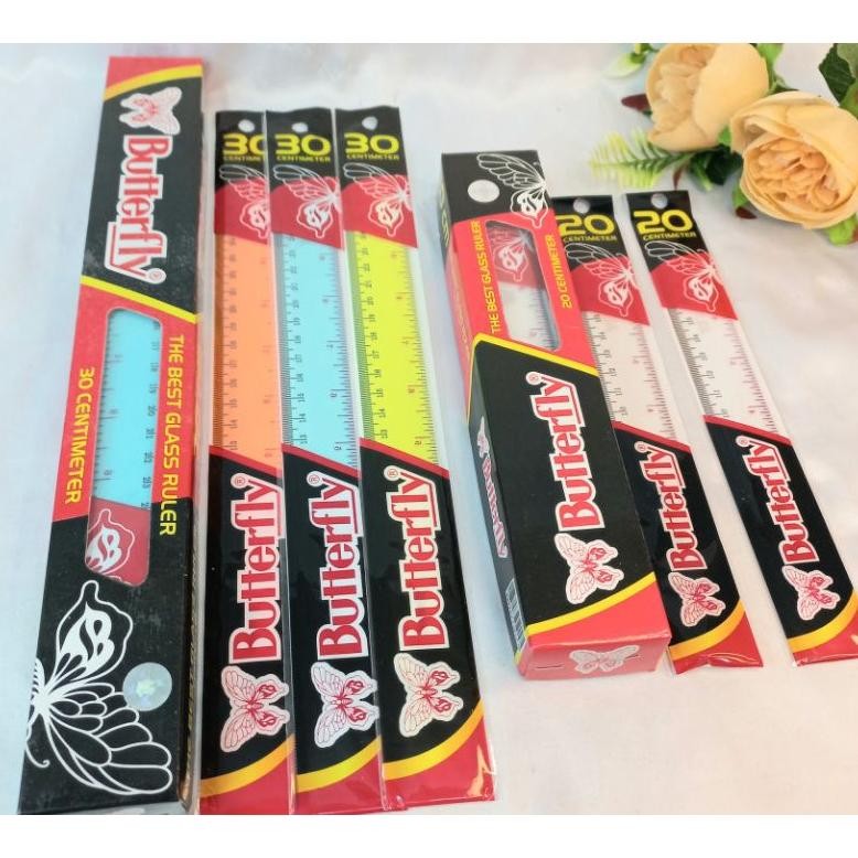

Penggaris Plastik Butterfly Isi 12Pcs AST