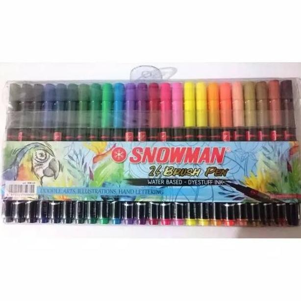 

MG - SNOWMAN BRUSHPEN 24 WARNA