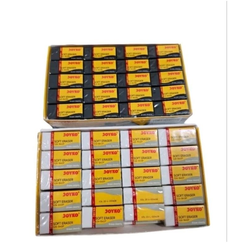 

(40pcs) Penghapus joyko / Eraser joyko / (HITAM + PUTIH) / Hapusan joyko