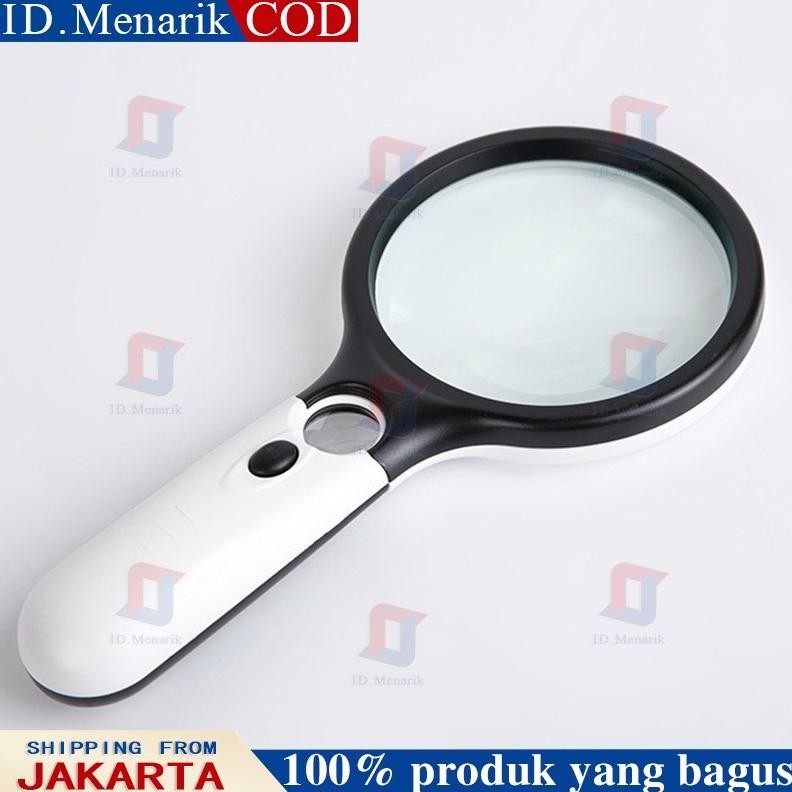 

2in1 Kaca Pembesar LED 2in1 Pembesar 3 LED Membaca Magnifying Glass Dengan Lampu AST