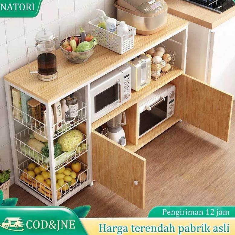 Rak Dapur Kayu/Lemari Dapur/Lemari Dapur Minimalis/Rak Dapur Minimalis/Rak Microwave