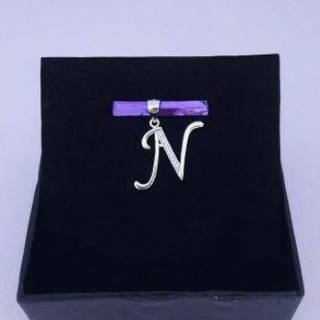 sfI Liontin huruf N perak silver 925. AST