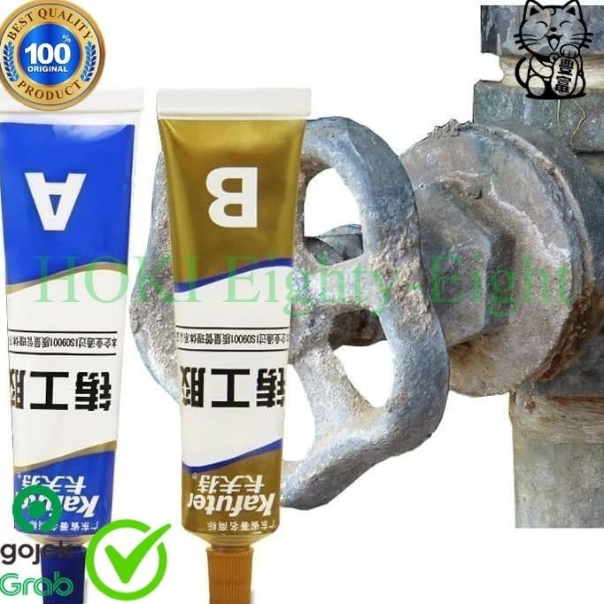 

Lem Besi Kafuter Epoxy Caster Glue Super Kuat A+B Metal Anti Bocor EE AST