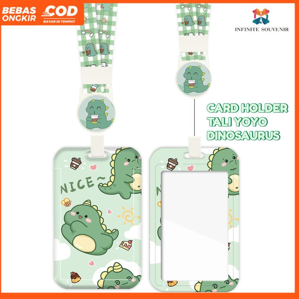 

(N017) ID Card Holder Tali Yoyo Dinosaurus / Nametag Yoyo / Card Holder Yoyo / Cat / Card Holder Tali Bisa Ditarik AST