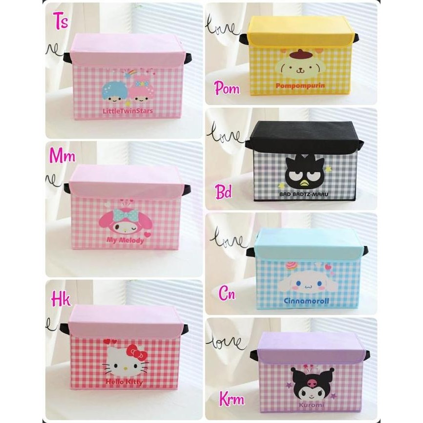 

Terlaris Box Lipat Tutup Sanrio Kotak L Uk 38X25X25
