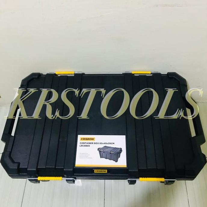 

Terlaris Krisbow Container Box Heavy Duty Kotak Penyimpanan 85 Ltr - Hitam