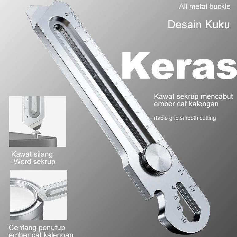

Cutter Pisau 18mm Multifungsi Baja Cutter Besi Stainless Besar 10pc Pisau Set Cutter Pisau Pemotong Kertas AST
