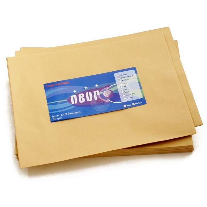 

Amplop Coklat Ukuran Map Neuro ( 27,5 x 37,5 cm ) SS