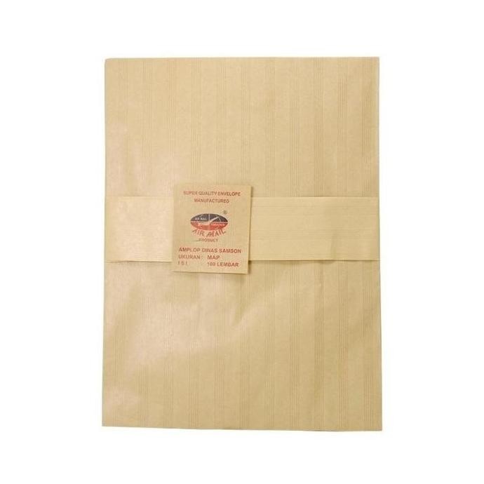 

(PACK) Amplop Coklat Polos - Samson Air Mail Map SS