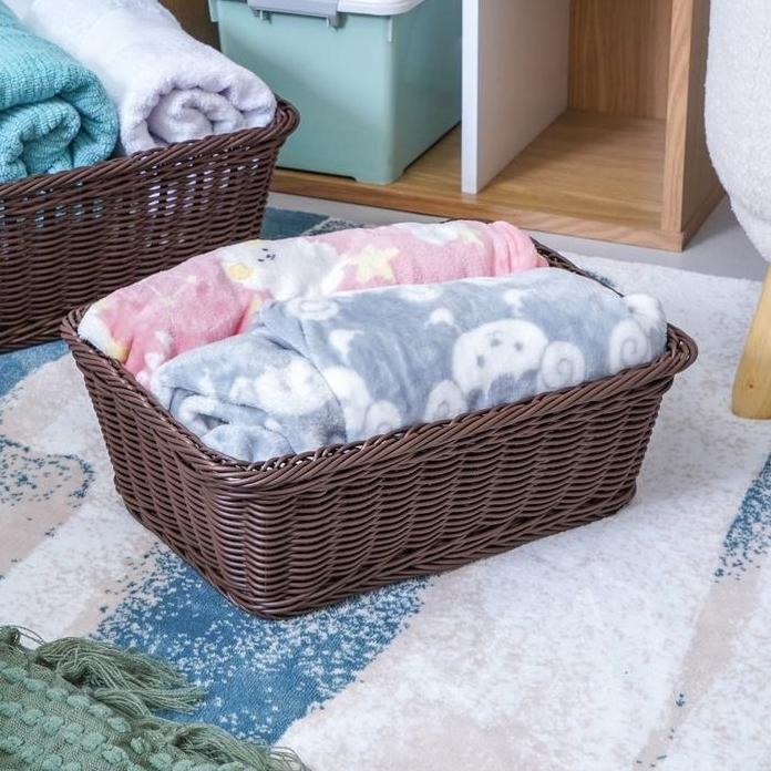 

Terlaris Informa 37X29X13.5 Cm Keranjang Penyimpanan Parcel - Cokelat Storage Basket Kotak Penyimpanan Serbaguna Bin Organizer Tempat Simpan Barang