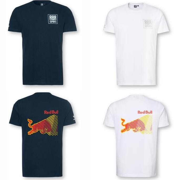 Red Bull Racing Esports Back Design T-Shirt. Kaos Pria